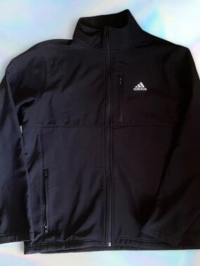 Adidas Men's Black Full-Zip Jacket